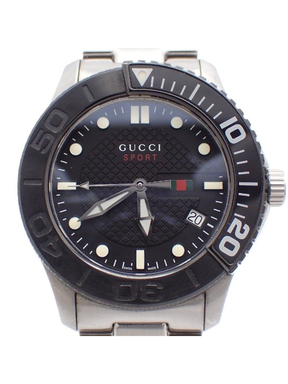 Gucci 126.2 G-Timeless Sports Diver Shape 100 M Water Resistance Quartz Watch